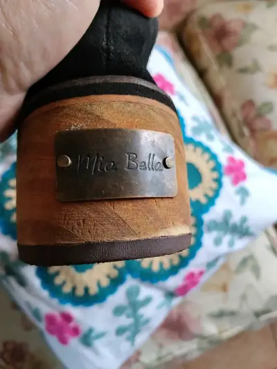 Zapatos de tacón bajo Mia Belle negros - miniatura 1