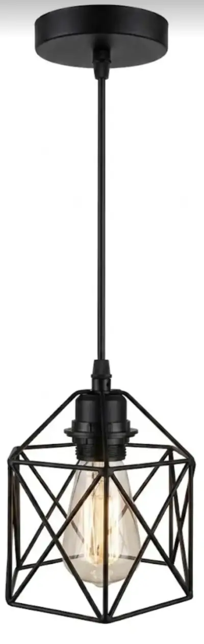 Lámpara colgante estilo moderno negro - miniatura 1