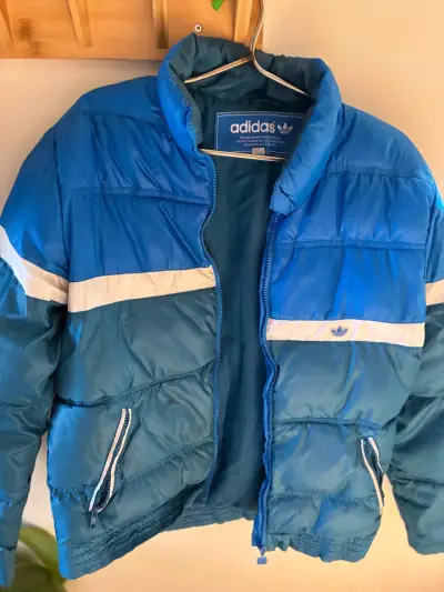 Chaqueta acolchada azul Adidas hombre - miniatura 1