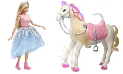 Barbie princesa con caballo mágico - miniatura 2