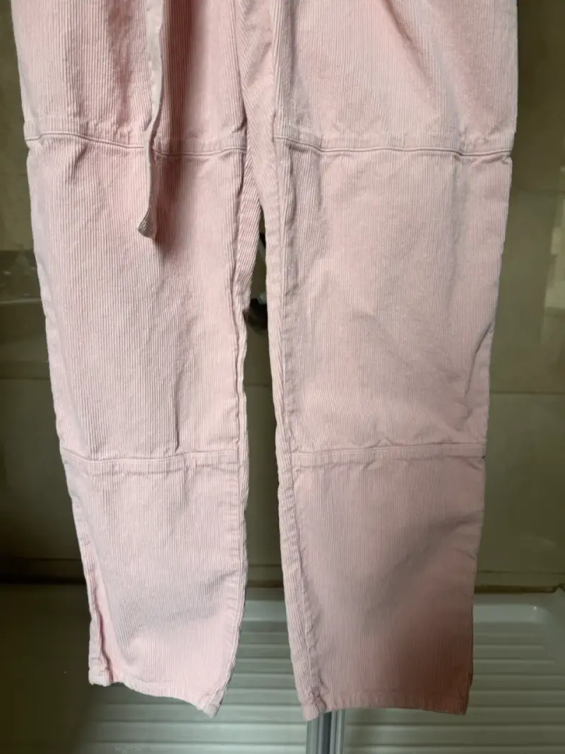 Jardinera cotelé rosa de mujer Zara con cinturón - 6