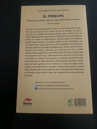 Libro El Príncipe de Maquiavelo Edición Completa - miniatura 3