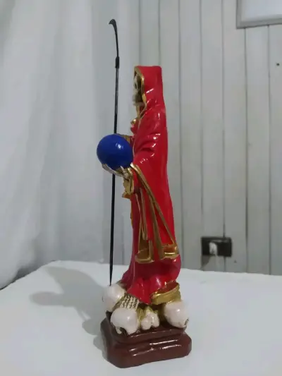 Figura Santa Muerte 43 cm Roja - miniatura 2