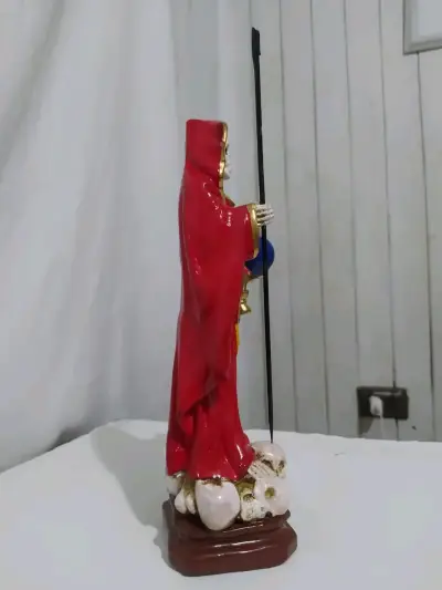 Figura Santa Muerte 43 cm Roja - miniatura 3