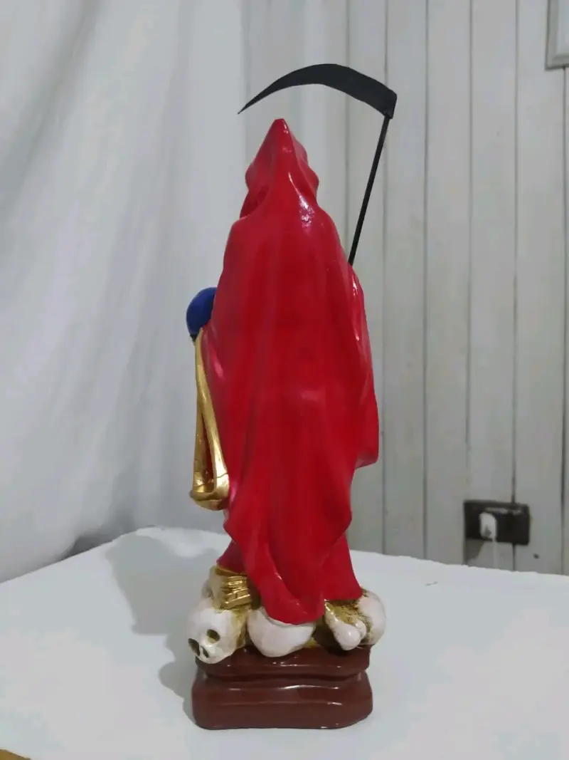Figura Santa Muerte 43 cm Roja - 4