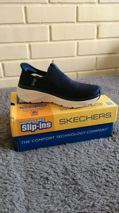 Zapatillas Skechers Slip-ins D'LUX Walker 2.0 Azul - miniatura 1