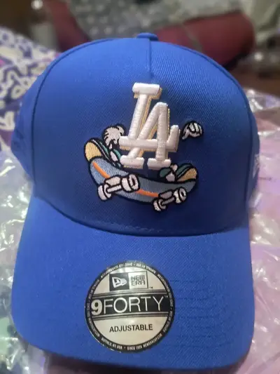 Gorra azul New Era 9Forty LA ajustable - miniatura 1