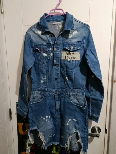 Vestido de Mezclilla Fashion Nova Talla M - miniatura 1
