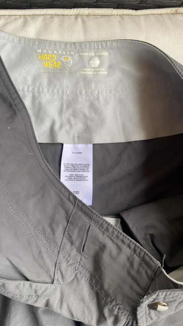 Pantalones Outdoor Mujer Mountain Hardwear Grises - 2