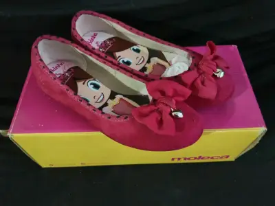 Zapatos de niña rojos con lazo Moleca - miniatura 1