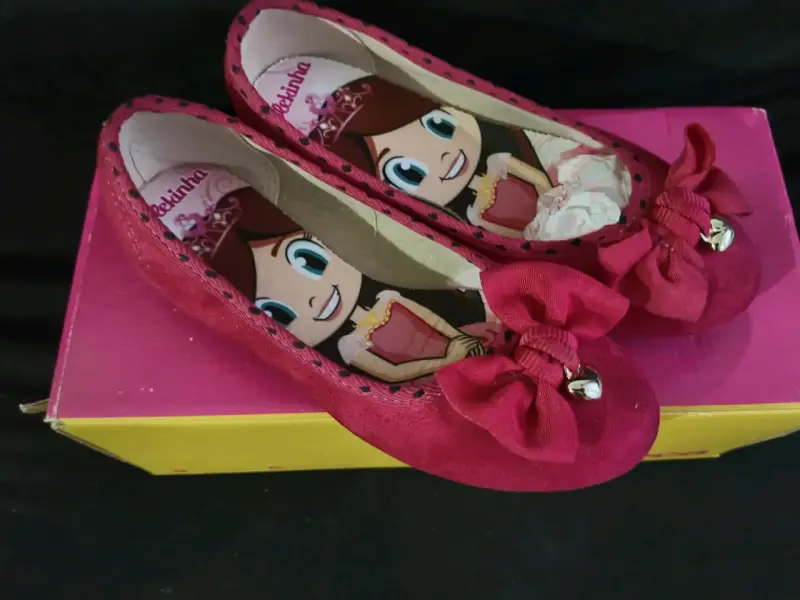 Zapatos de niña rojos con lazo Moleca - 2