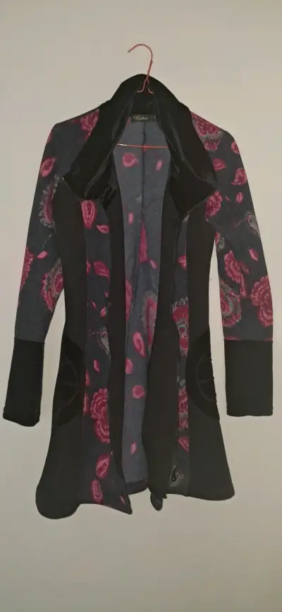 Abrigo de lana con diseño floral Kadros - miniatura 1
