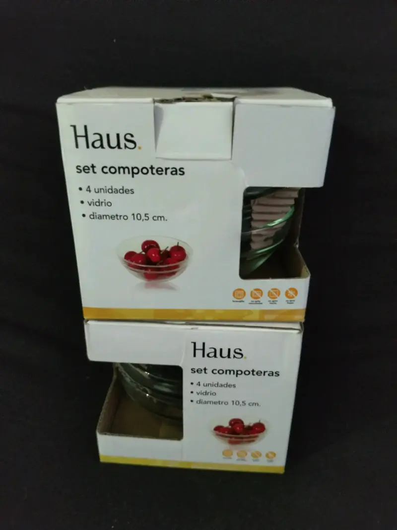 Set de compoteras de vidrio Haus 4 unidades