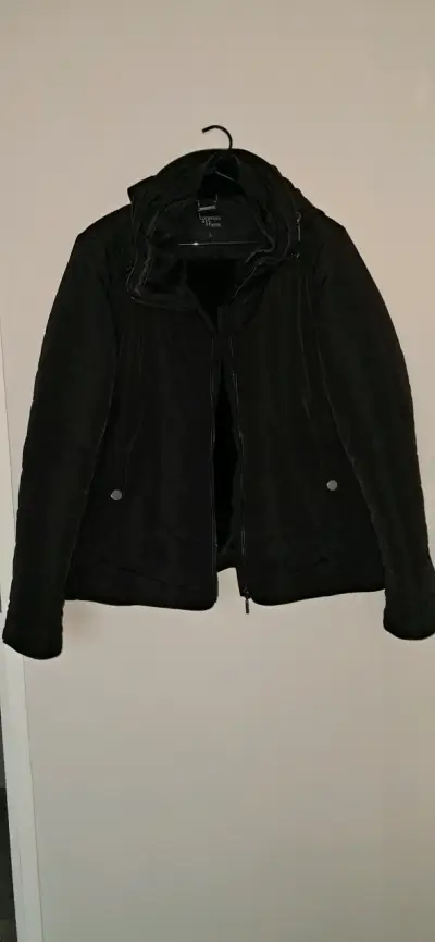 Chaqueta negra con capucha Lorenzo di Ponti - miniatura 1