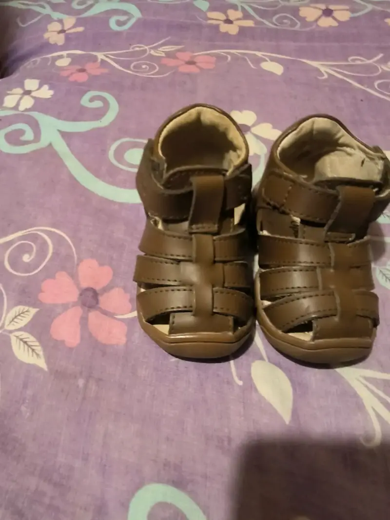 Sandalias de cuero para bebé color marrón - 2