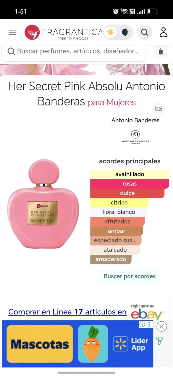 Perfume Her Secret Pink Absolu de Banderas 80ml - 2