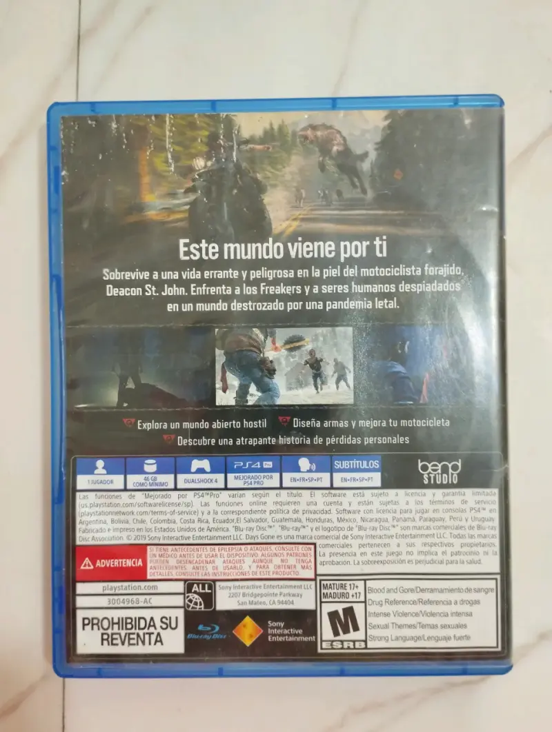 Juego PS4 Days Gone en buen estado - 2