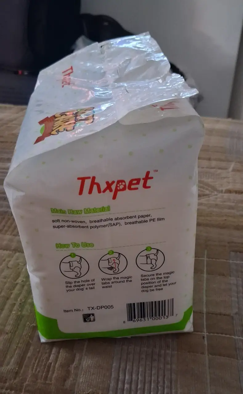 Pañales para mascotas Thxpet talla XL - 3