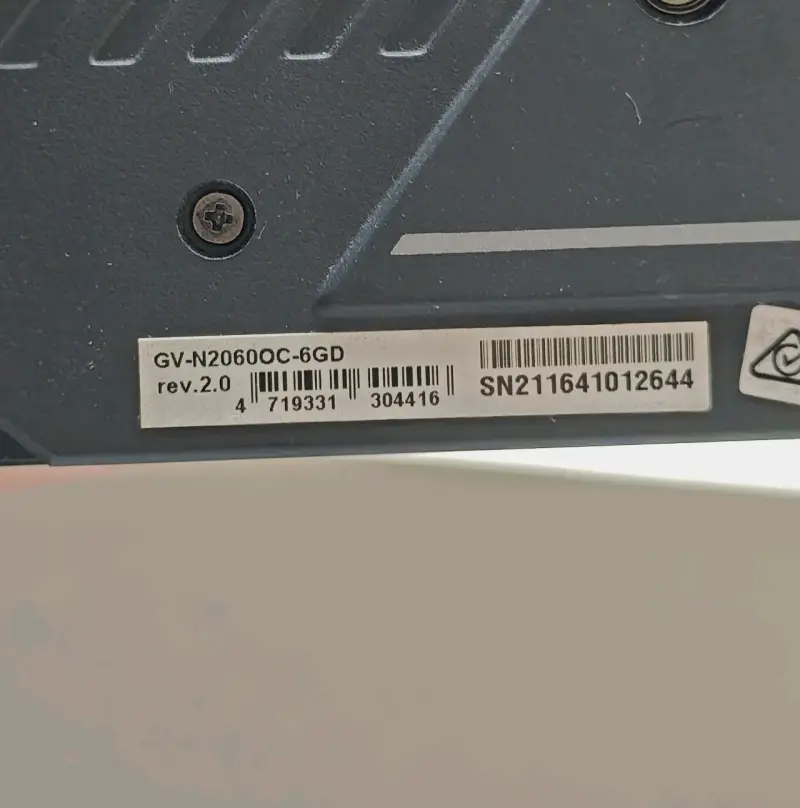 Gpu Rtx 2060 Gigabyte windforce OC - 6
