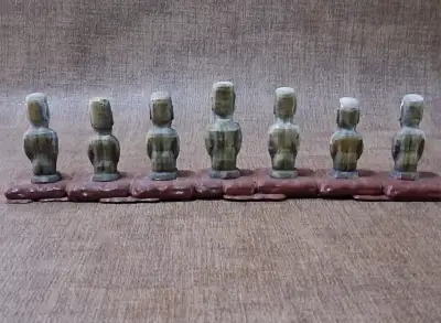 Moai - Grupo De 7, Adorno Para El Hogar - Impresió - miniatura 4