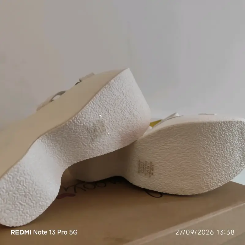 Sandalias de plataforma blancas N° 40 - 2