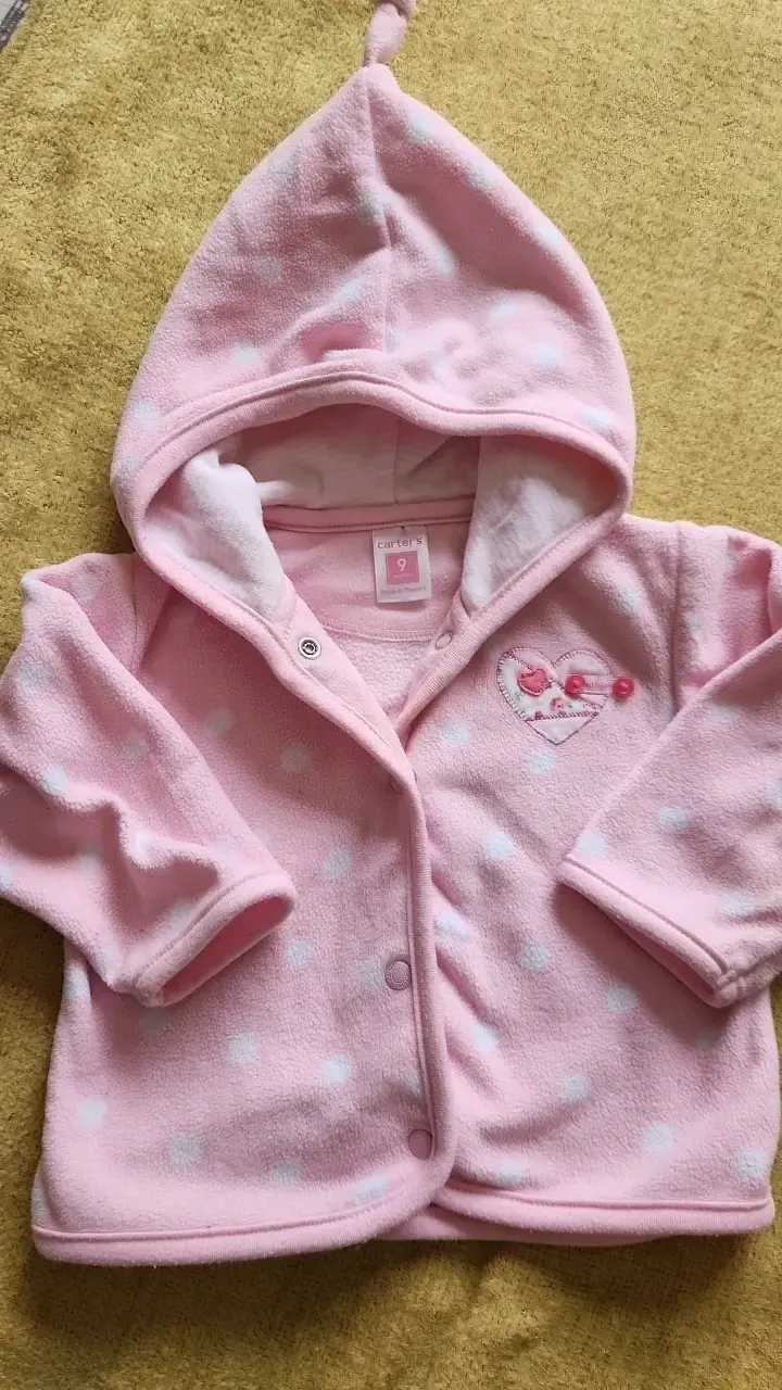 Abrigo de polar rosa para bebé Carter's - 1