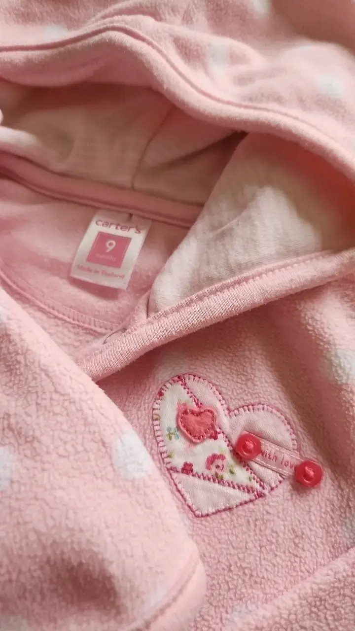 Abrigo de polar rosa para bebé Carter's - 2