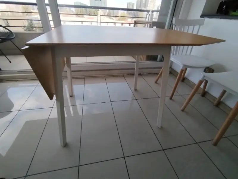 Comedor Diario Mesa Extensible Plegable + 2 Sillas - 2