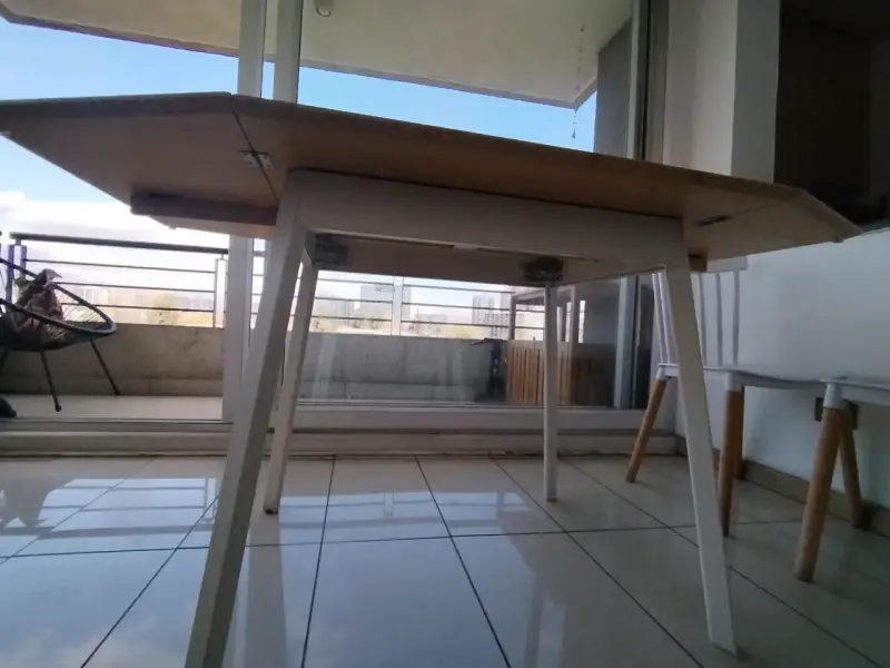 Comedor Diario Mesa Extensible Plegable + 2 Sillas - 3
