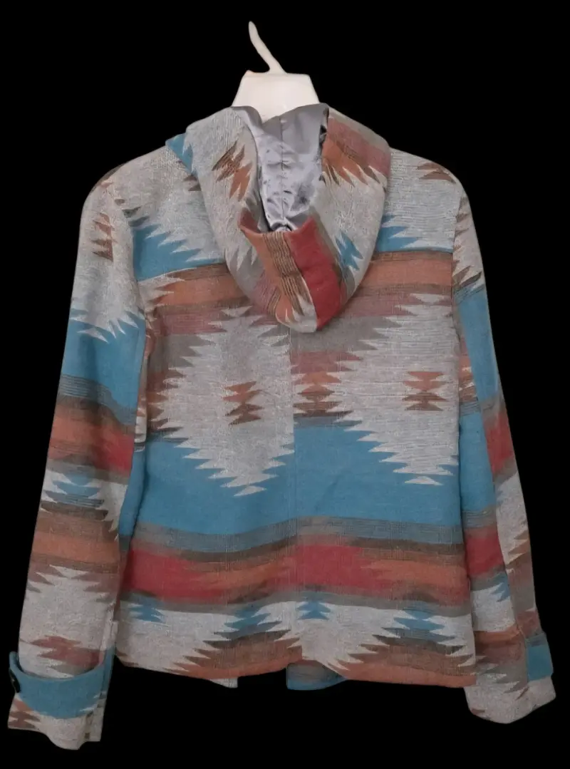 Chaqueta de mujer con diseño étnico multicolor - 2