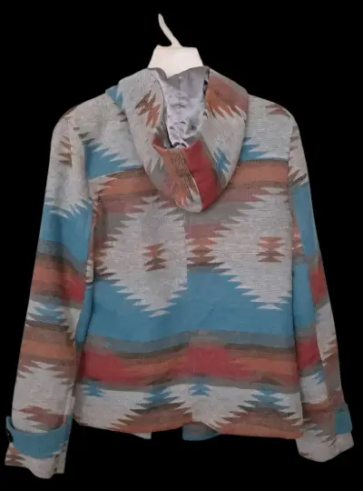 Chaqueta de mujer con diseño étnico multicolor - miniatura 2