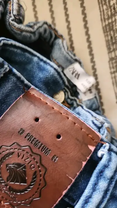 Pantalones de mezclilla 9 meses - miniatura 3