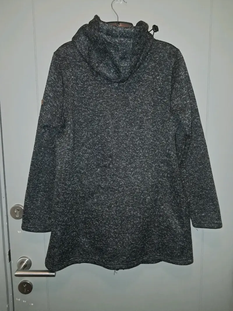 Abrigo de lana gris con capucha Lorenzo Ponti - 2