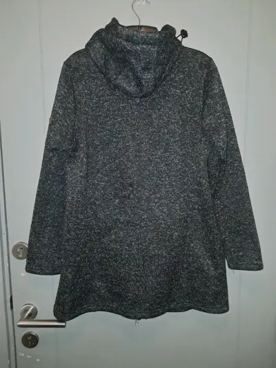 Abrigo de lana gris con capucha Lorenzo Ponti - miniatura 2