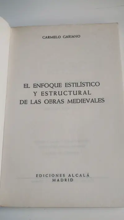 Libro obras Medievales El Enfoque Estilístico - miniatura 2