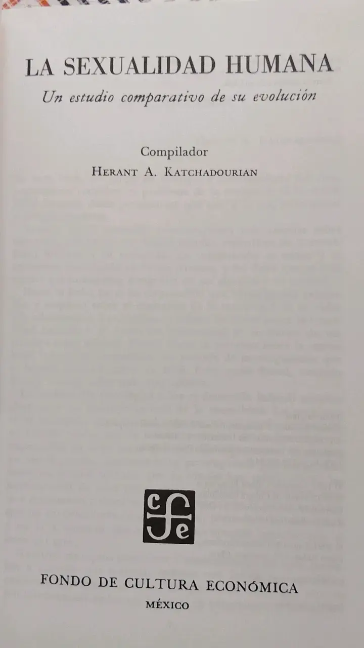 'La Sexualidad Humana' de Herant A. Katchadou - 2