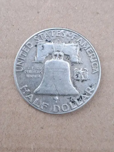 Moneda Half Dollar EEUU 1962, 11,25 g plata - miniatura 1