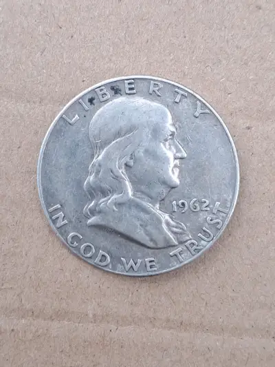 Moneda Half Dollar EEUU 1962, 11,25 g plata - miniatura 2