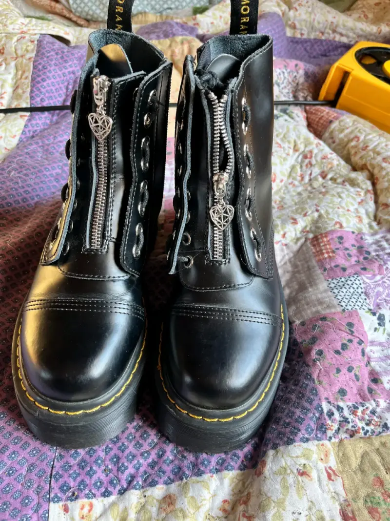 Botines moran de cuero - 1