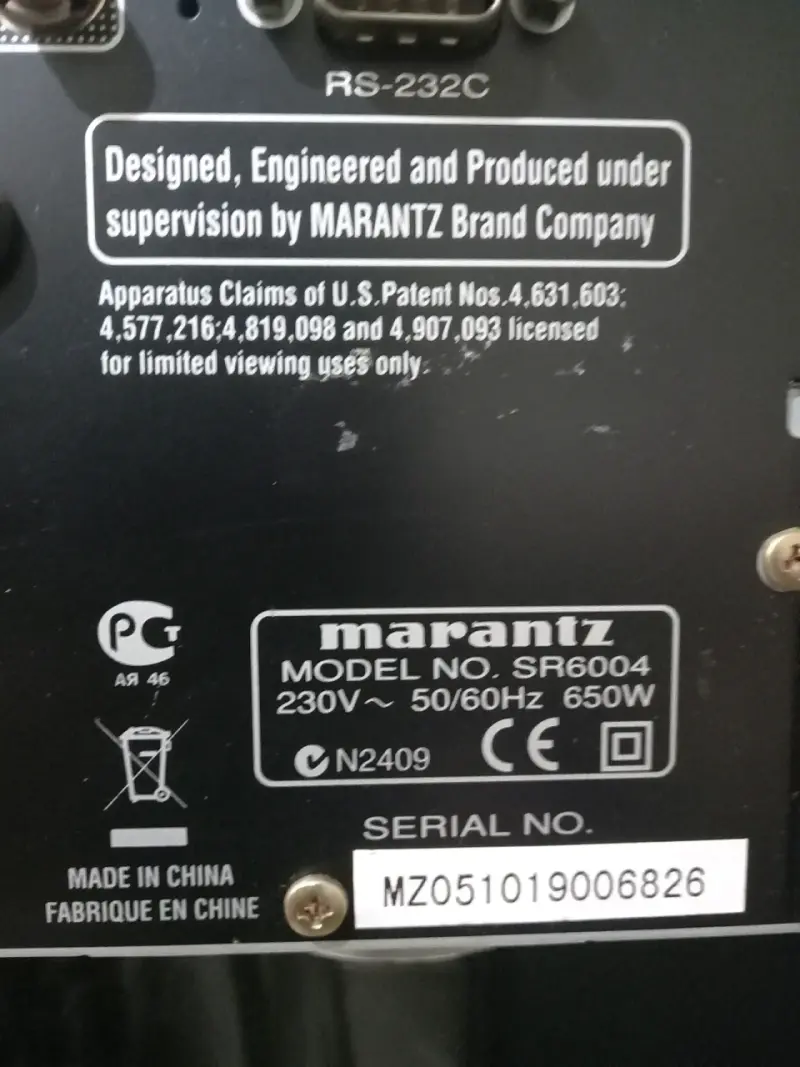 Receptor Marantz SR6004 con múltiples entradas - 3
