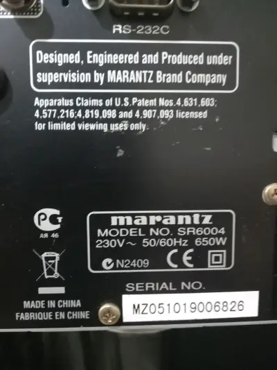 Receptor  Marantz SR6004 con múltiples entradas - miniatura 3