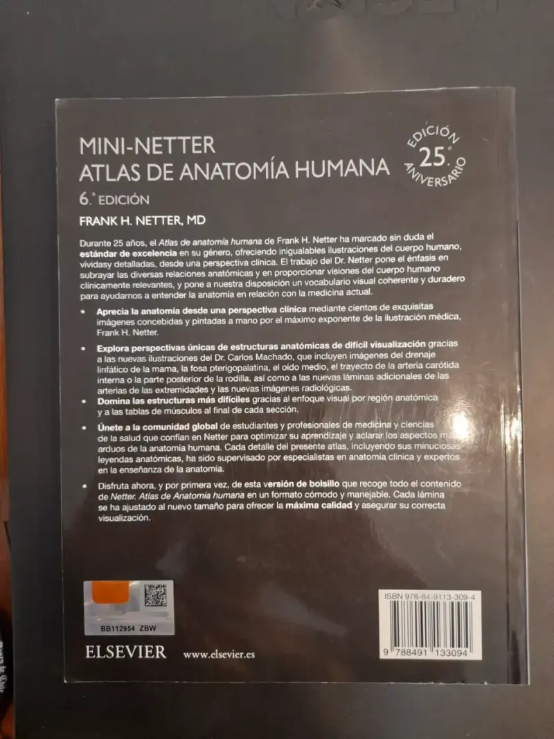 Mini-Atlas de Anatomía Humana 6ª Edición Frank H. Netter - 2