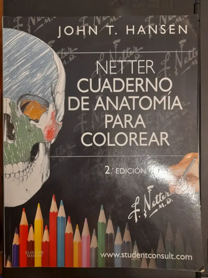 Cuaderno de Anatomía para Colorear Netter 2ª Edición - 1