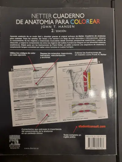 Cuaderno de Anatomía para Colorear Netter 2ª Edición - miniatura 2