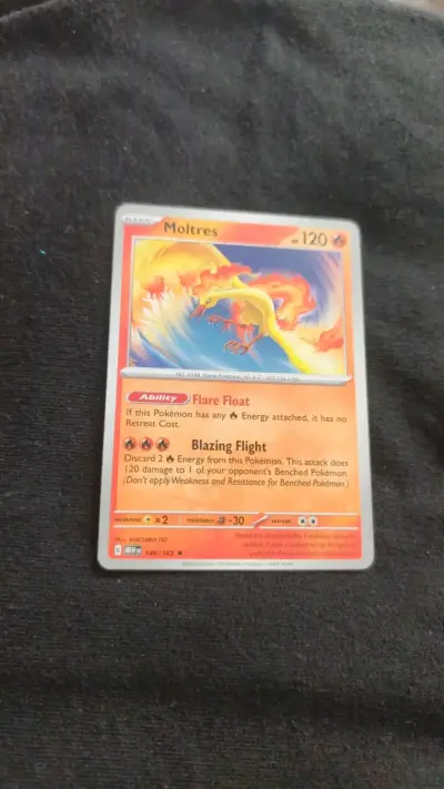 Carta Pokémon moltres. - miniatura 3