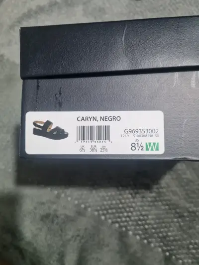 Sandalias negras de cuero Naturalizer Caryn - miniatura 4