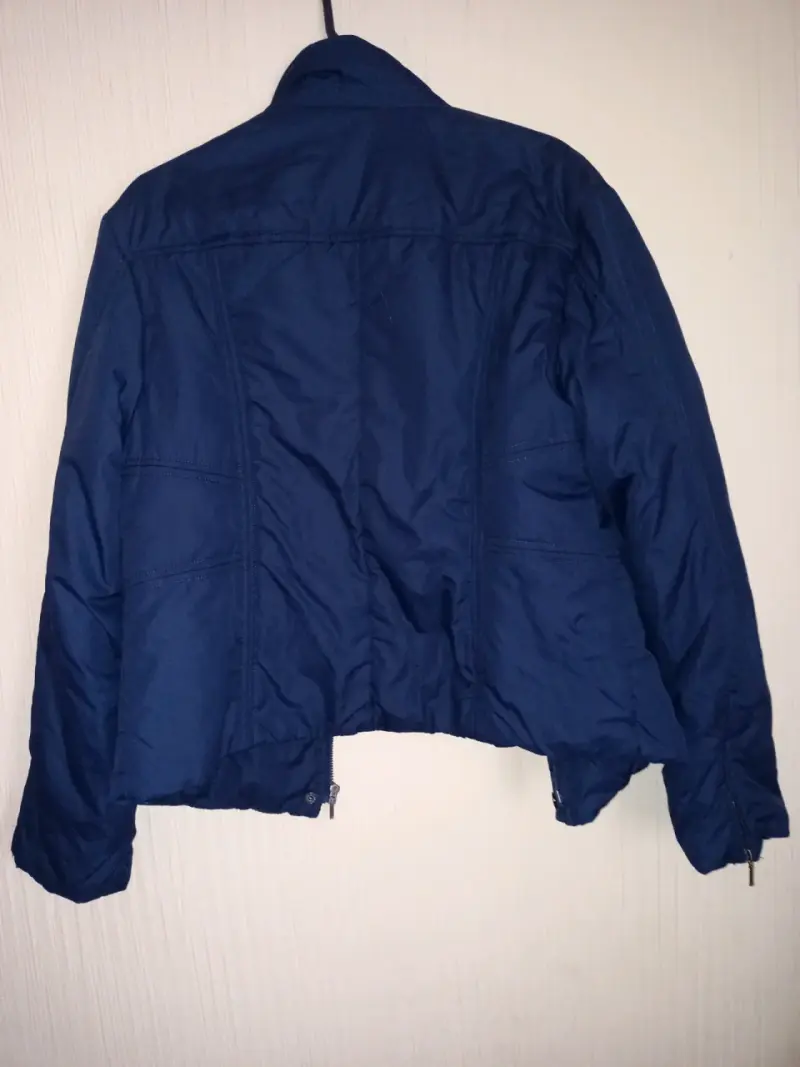 Chaqueta azul para hombre con cierre - 2