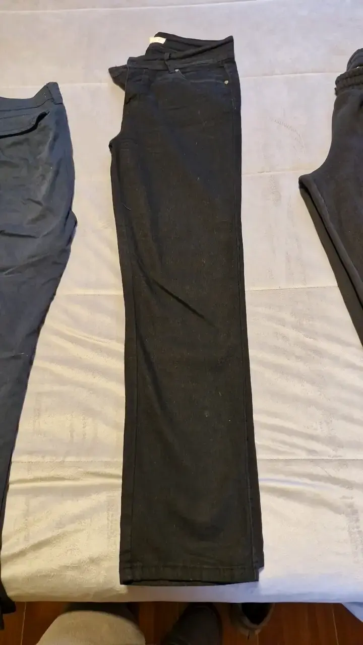 Pantalones cargo y jeans negros para hombre - 3