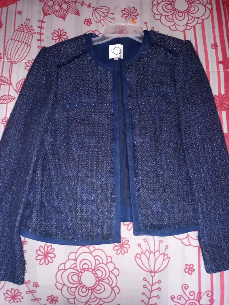 Chaqueta azul de mujer marca IO - 1
