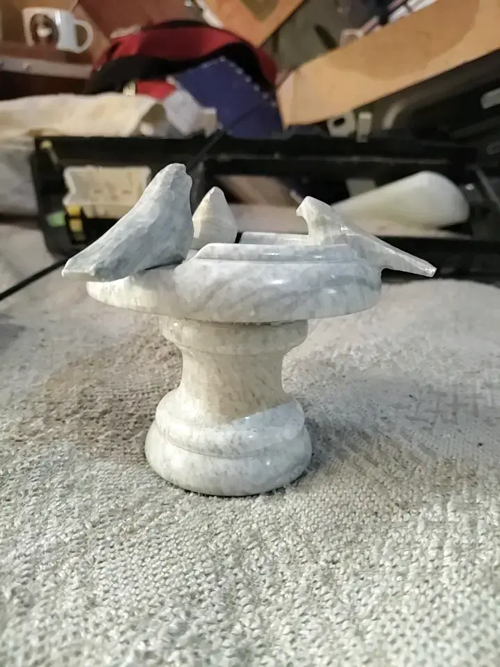 Decoración de mármol con pájaros - 1